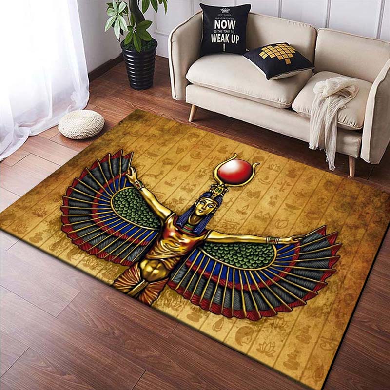 15 Sizes Ancient Egypt God Wall Art Carpet Rug for  Living Room Bedroom Rug Washable Floor Mats Household Area Mat Home Decor