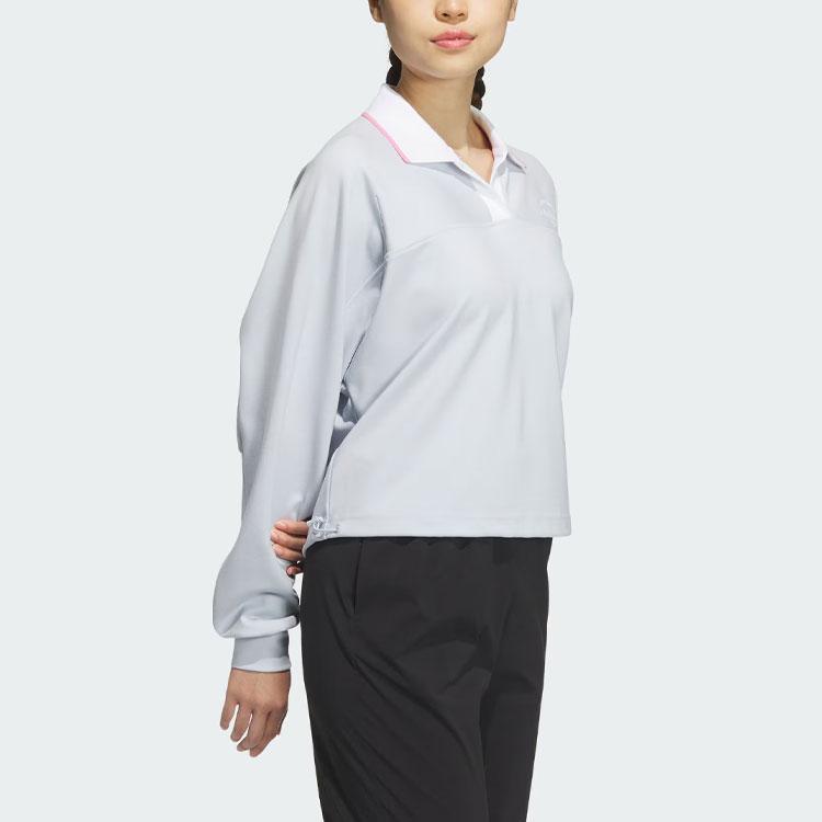 Adidas Verbiage Crew Jacket Women Tops Light-Blue JE3616