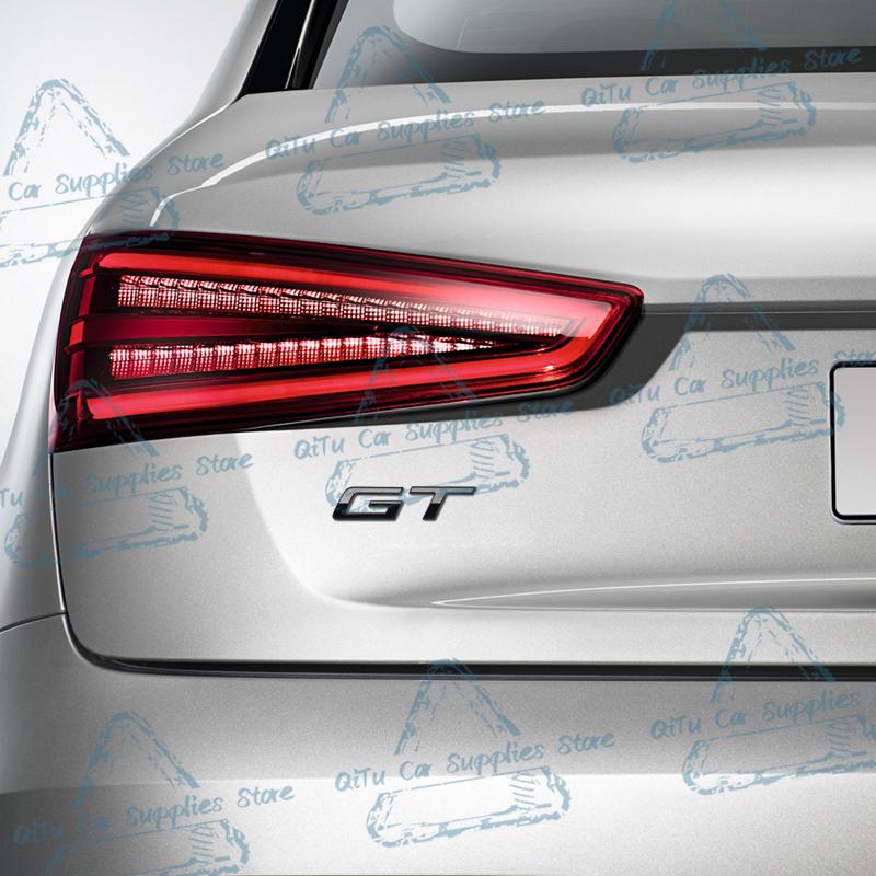 Car Styling Metal GT Emblem Lettering Car Rear Trunk Badge Decor Sticker For Peugeot 2025 GT Line 2008 308 408 3008 508 5008 208