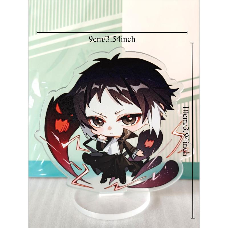 

Anime Bungo Stray Dogs Dazai Osamu Mini Acrylic Figures Cute Cartoon Models Desk Decoration Collectibles