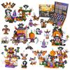 Halloween Advent Calendar For Kids, 31 Days Halloween Countdown Calendar With Building Block Set Gifts For Kids Teens Boys Girls