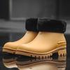 Fashion Men's Rain Boots Waterproof Boots Fishing Casual Camping Rubber Shoes Fashion Couple Short Boots Outdoor Non-slip Water Shoes