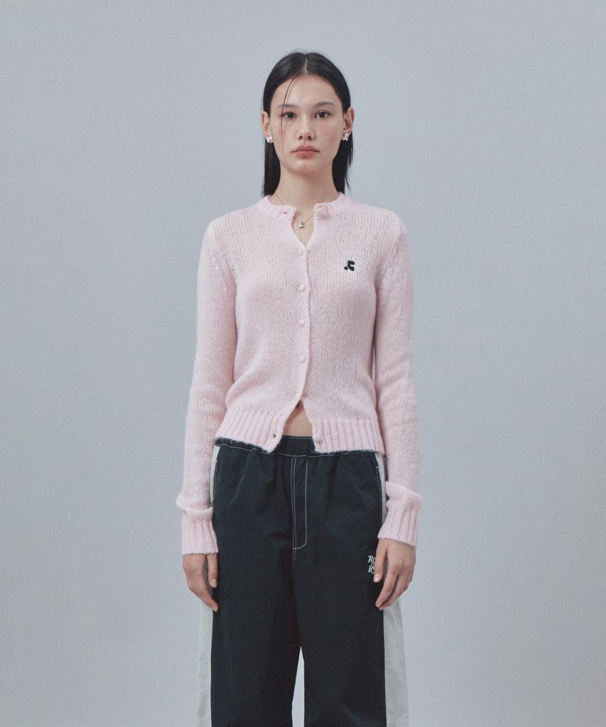 REST&RECREATION Button Hole Knit Cardigan - Pink