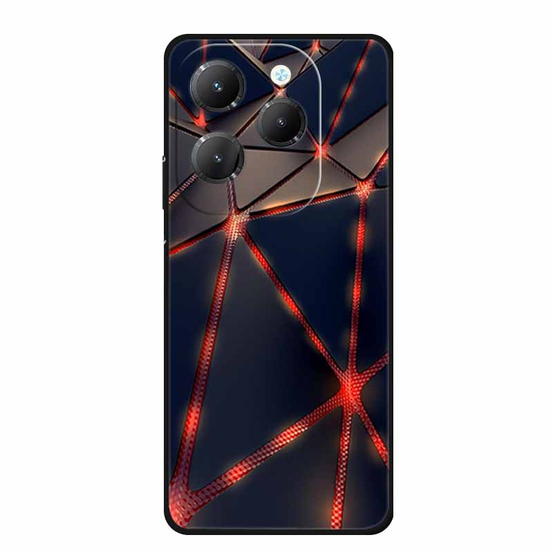 For Infinix Hot 40 Pro Case Animals Soft Silicone TPU Cover Phone Cases For Infinix Hot 40i Hot40 X6837 Protective Wolf Coque