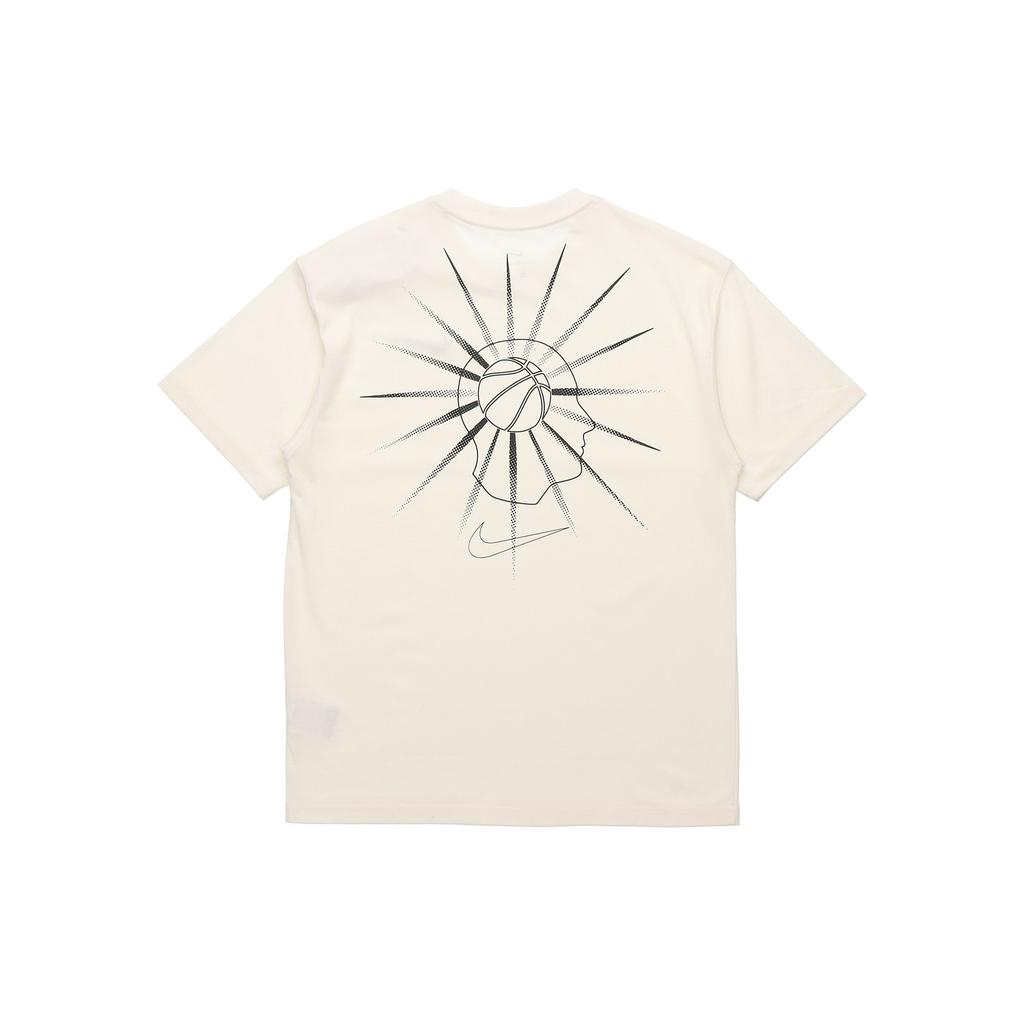 Nike Basketball Creative Print Sports Crew Neck T-Shirt Men Tops Off-White DD0827-901