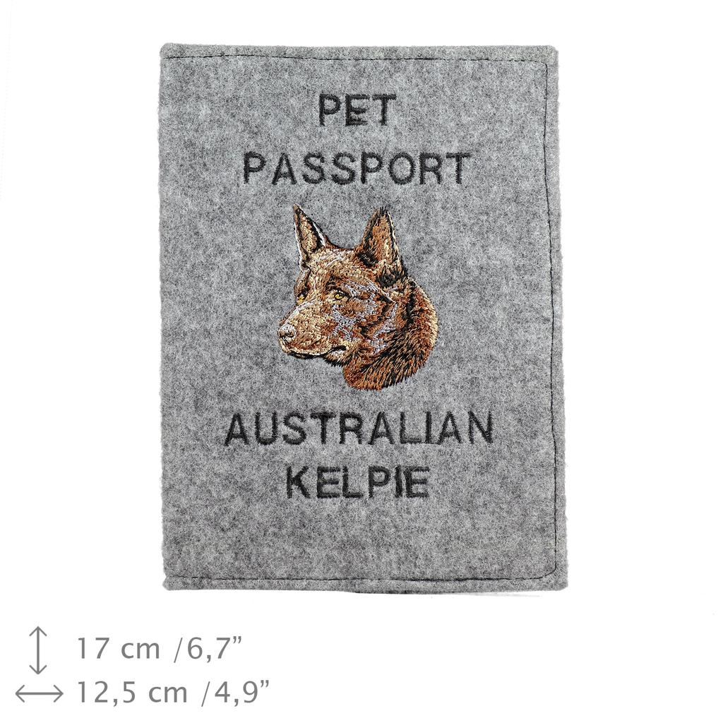 Australian Kelpie, Barb, Farmer Dog – Dog passport case, document case | Art-Dog