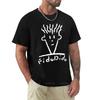 Summer Men's 100% Pure Cotton Casual Loose Plus Size Paris French Printed Sports Comfortable Round Neck Short Sleeved T-shirt