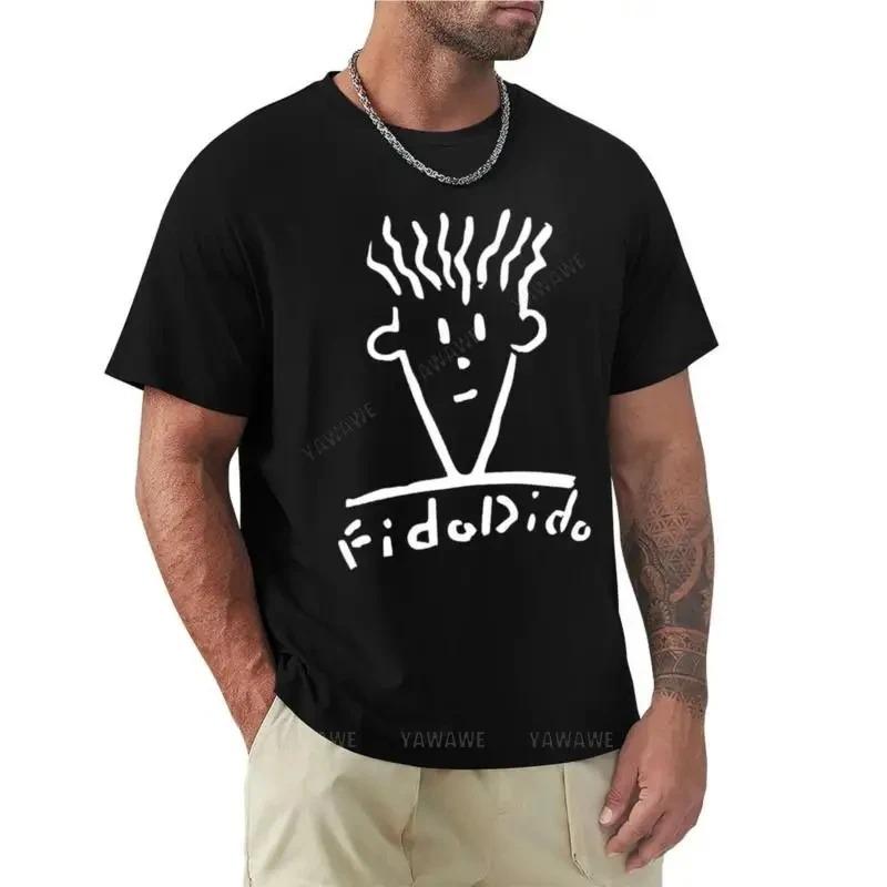 Summer Men's 100% Pure Cotton Casual Loose Plus Size Paris French Printed Sports Comfortable Round Neck Short Sleeved T-shirt