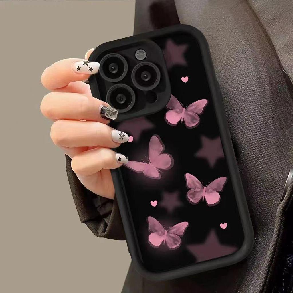 Blush Butterfly Soft Phone Case for iPhone 11/12/13/14 Pro Max