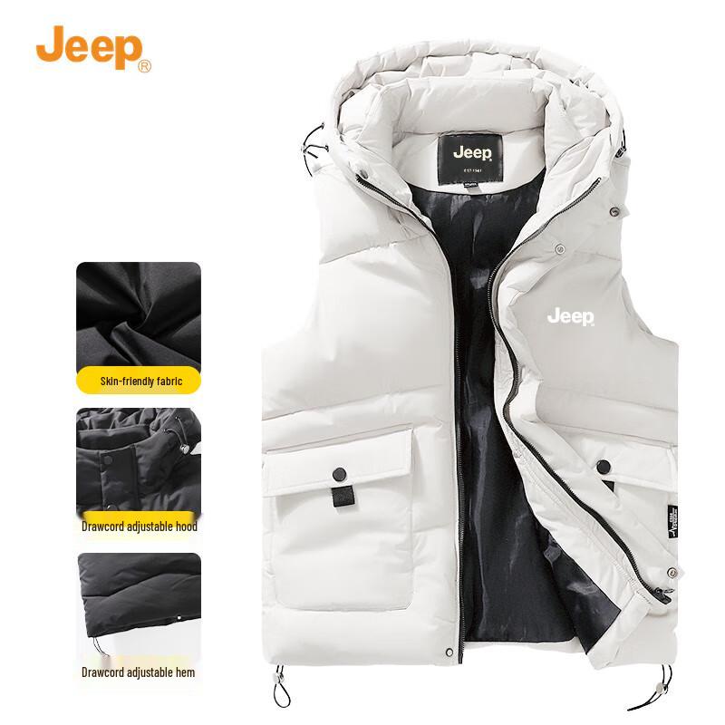 Jeep Men's 2025 A/W Hooded Cotton Vest