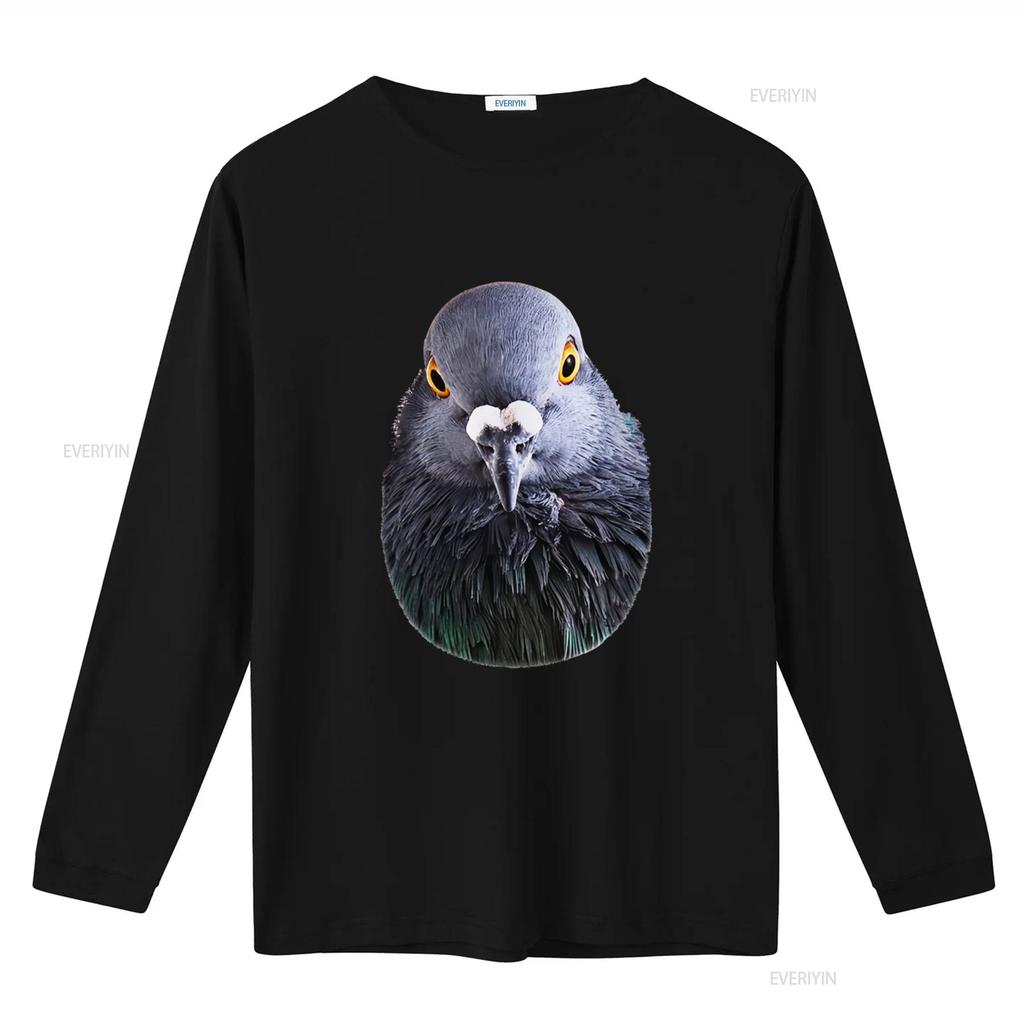 Unique Pigeon Head Art Design T Shirt for Kids Premium Quality Vintage Washed Breathable Slightly Streetwear Unisex Versatile