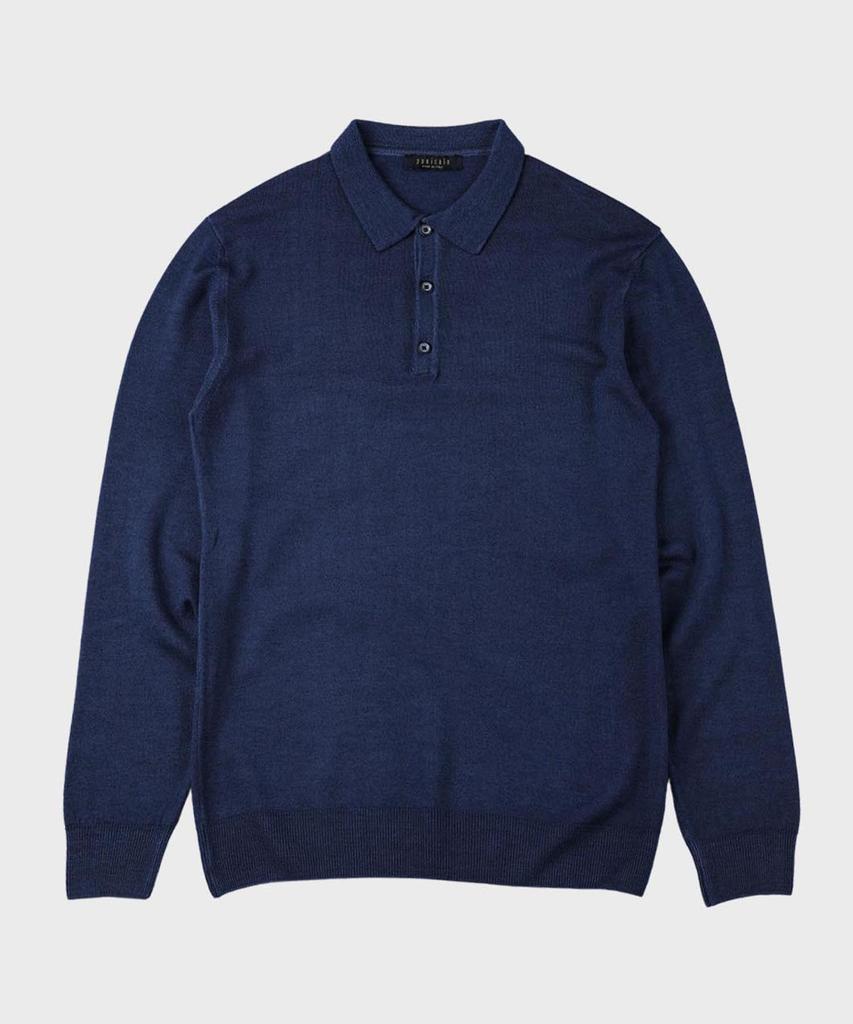 PANICALE Wool Collared Button Polo Knit 4 Colors