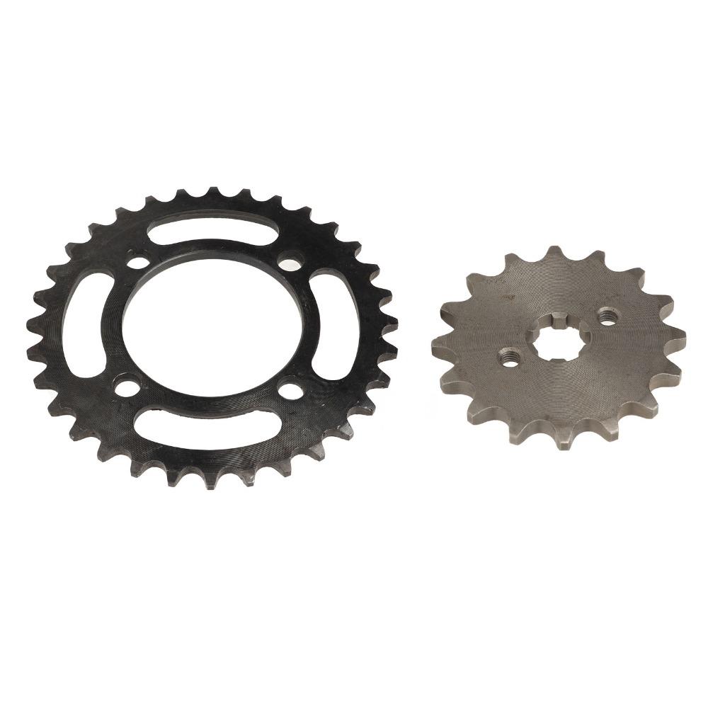 420 Pitch Drive Sprocket Kit Steel Motorcycle Sprocket Set Durable Chain Sprocket Kit  for Bikes