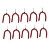 10Pcs Screw In U Hooks Garage Workshop Storage Hooks Wall Mounted for Rake Tennis Racket Equipment Utility Hooks Tool Holders