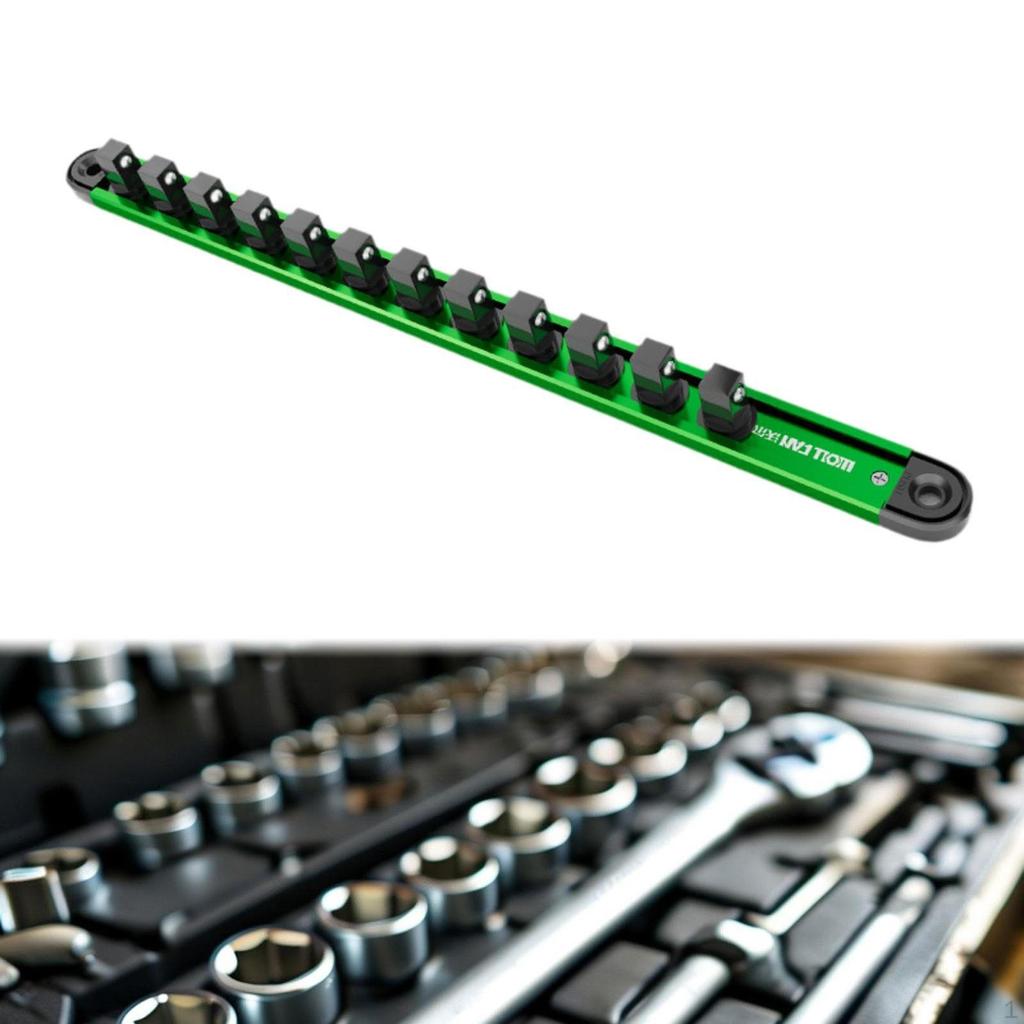 Socket Holder Rack Degree Rotation Buckle Lightweight Multipurpose for Garage Workshop