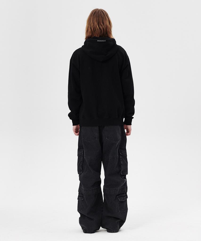 Mahagrid Butterfly Applique Hood Zip-Up Black(Mg2Esmm413A)