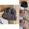 With Color Solid Hole Knitted Hat For Men Women Winter Street Fashion Headgear