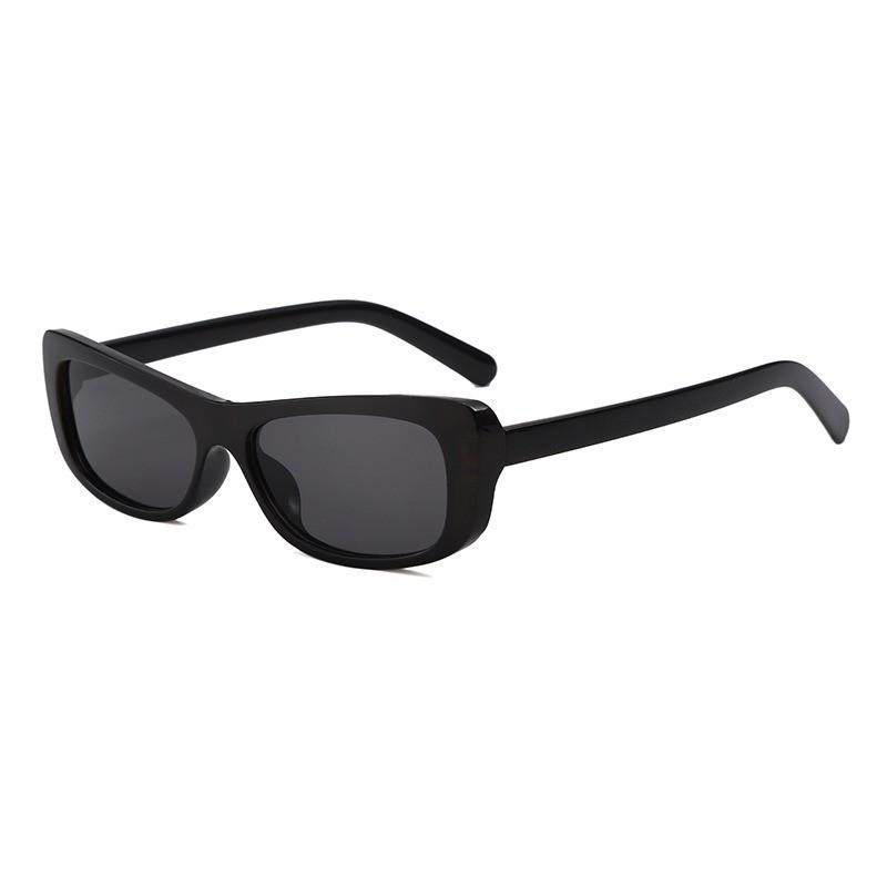 

Retro Geometric Cat Eye Glasses For Men And Women With Uv400 Antiuv Lens For Summer BlackFrameGrayLens