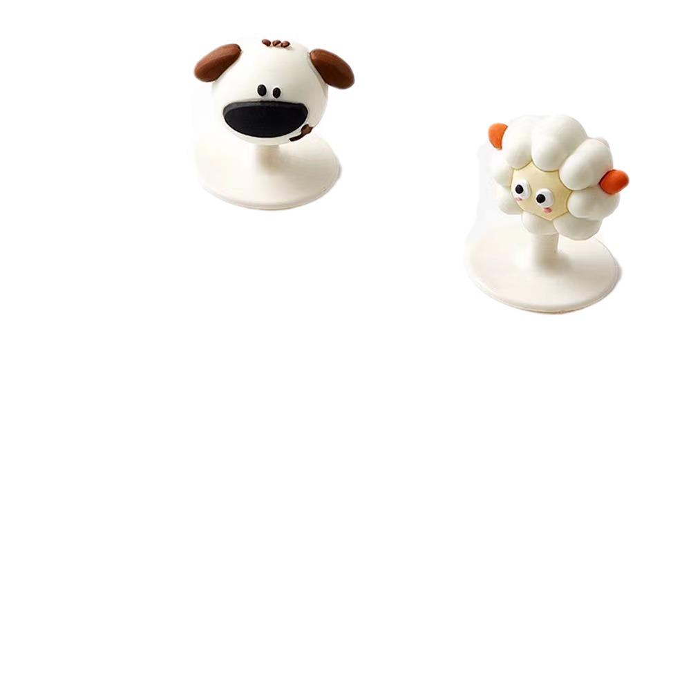 Touchless Cartoon Toilet Lid Lifter - Sheep & Puppy Design
