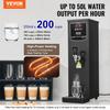 Commercial Water Boiler, Electric Hot Water Dispenser with 316 Stainless Steel Heating Tube, 1500W Step-by-step Fast Heating 50L per Hour Hot Water