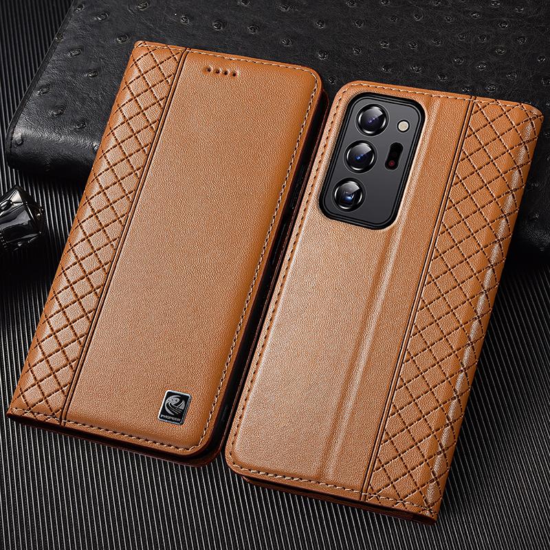 Napa Genuine Leather Flip Case for Samsung Galaxy Note 5 7 8 9 10 20 Ultra Plus Lite Phone Wallet Cover Cases