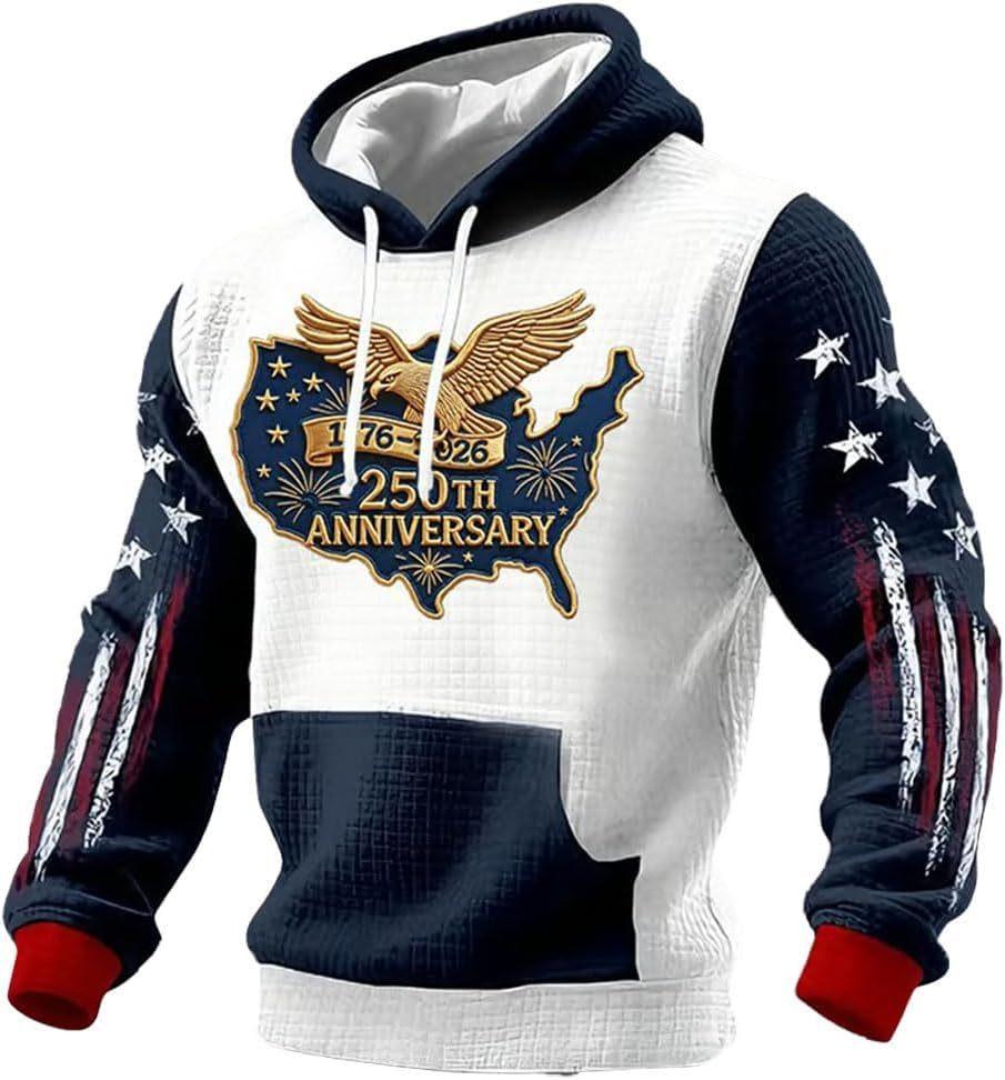 2026 Trendy Men's Hoodie for American Anniversary
