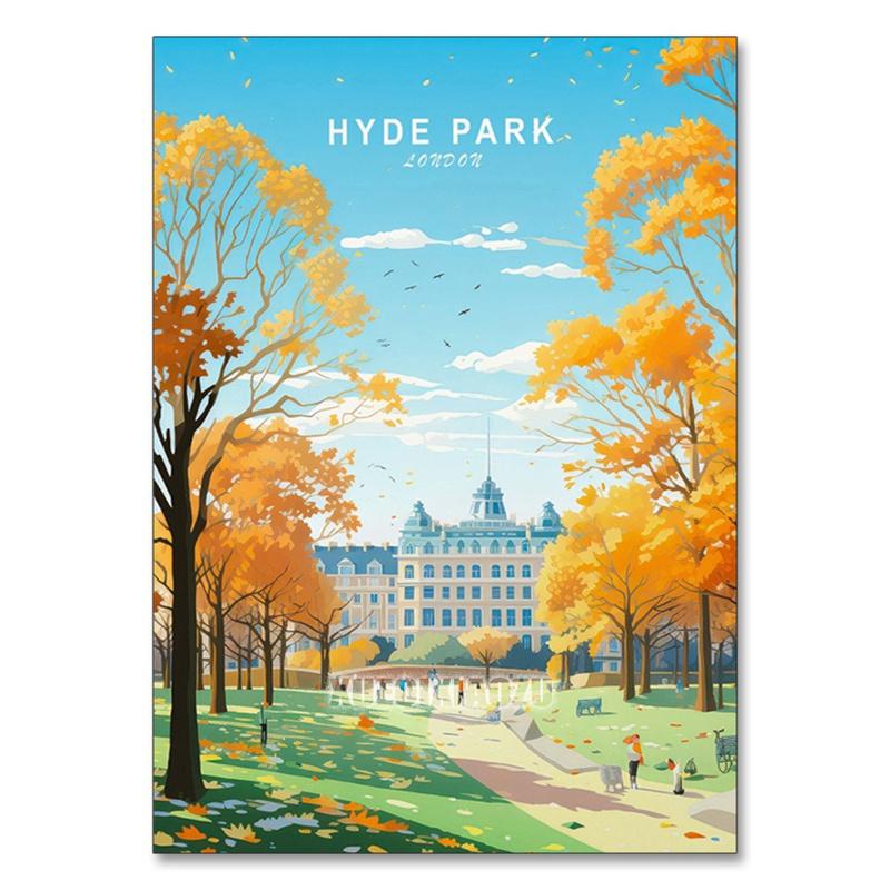 Urban Architecture Diamond Painting Kit London Street View DIY Full Round Mosaic Embroidery Home Decoration for Beginners