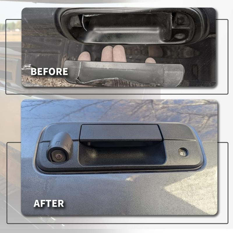 Rear Tailgate Handle Back Door Handle for Toyota Tundra 2007 2008 2009 2010 2011 2012 2013 Texture Black 69090-0C050 690900C050