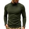 Men's Color Slim Fit Thermal Turtleneck Long Sleeve Pullover Base Layer T-Shirt