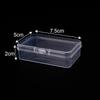 Transparent Rectangle PP Plastic Storage Box for Hardware & Electronic Components