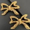 Delicate And Stylish Vintage Bowknot Ear Clip Craft Of Polished Copper With Gold Finish