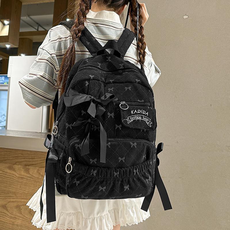 Student Schoolbag Women's Bow Large Capacity Backpack Laptop Backpack