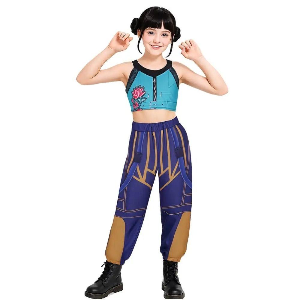 Golden Kpop Demon Hunters Rumi Mira Zoey Cosplay Costume Kids Girls Birthday Party Halloween Stage Performance Clothes