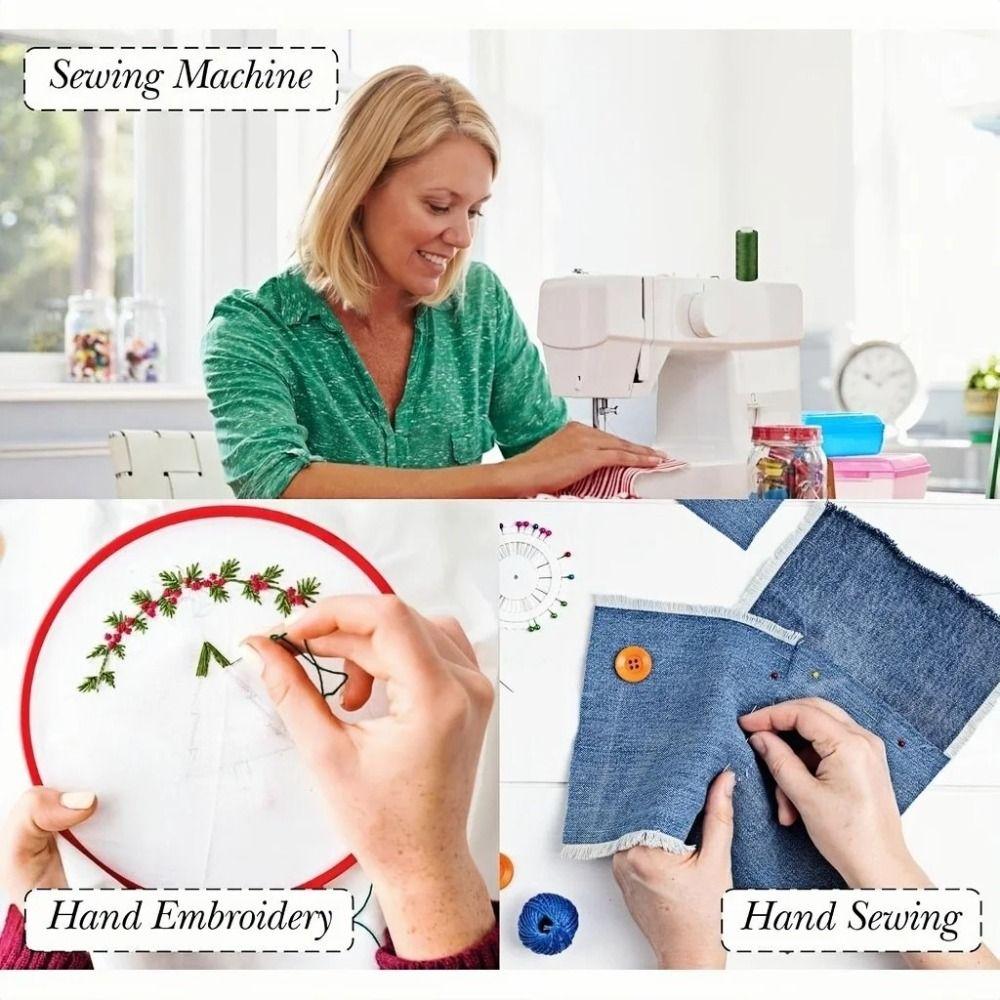 DIY 1300yards 203 Sewing Thread Strong Upholstery 21 Colors Jeans Thread Thick Polyester Thread Hand & Sewing Machine