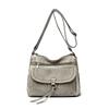 Women's bag Multi-pocket stylish and simple shoulder bag Casual light texture Large capacity messenger women's bag