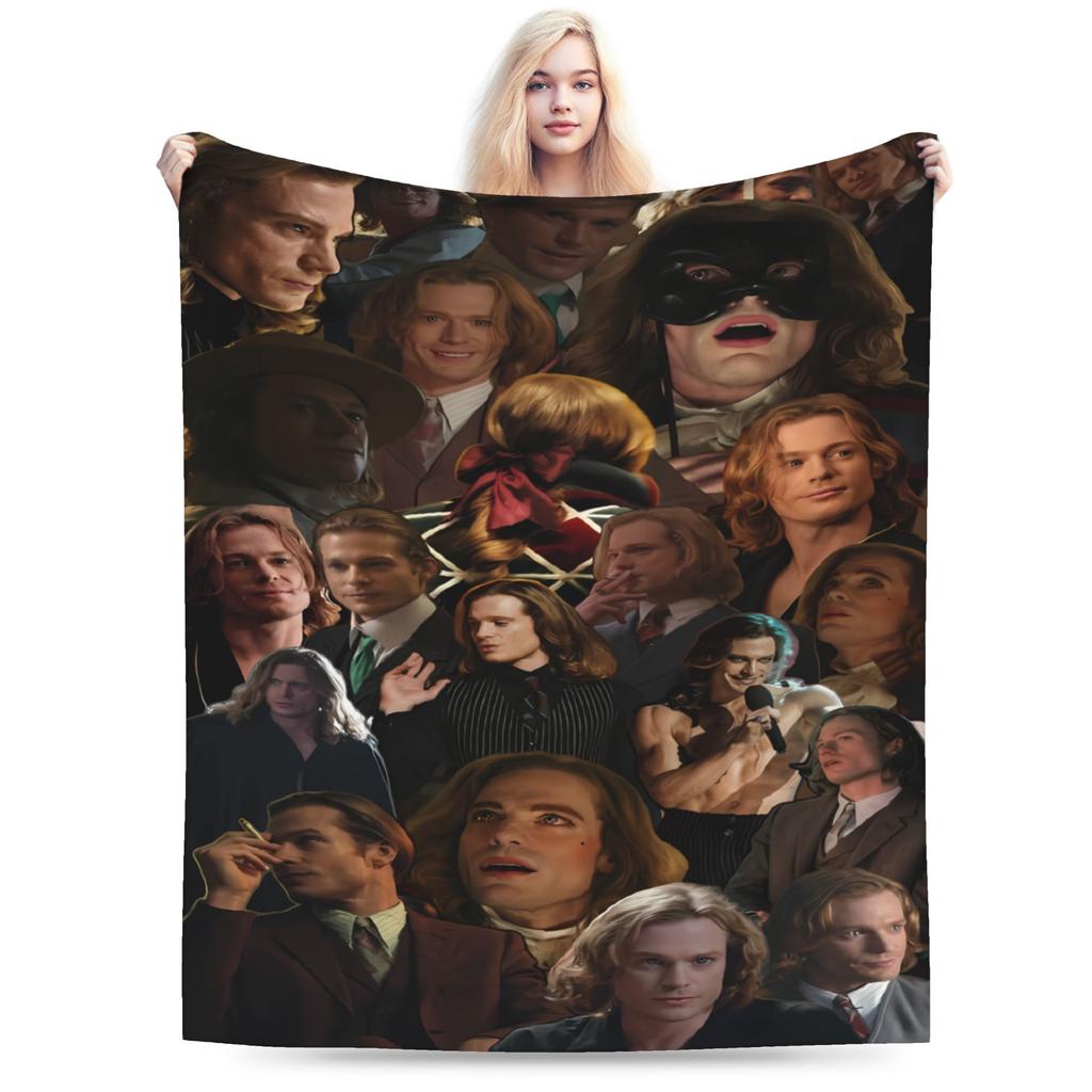 I-Interview With The Vampire Iwtv Blanket Soft Pattern Plush Throw Blanket For Child Living Room Flannel Bedspread Bed Cover