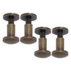 20 Sätze 8 x 7mm Bindnieten Antikbronze 8 x 5mm Bogenschlitzkopf Bindeschrauben Nieten für DIY