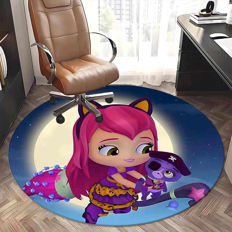Little Charmers Chair mat Round Rug Office carpet, Non slip, Suitable for Living Rooms, Bedrooms,Decor1205760a