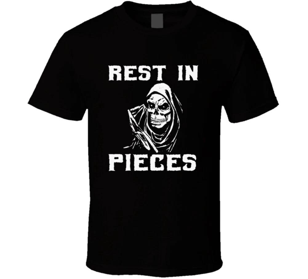 

Rest In Pieces Grim Reaper Halloween Gift Funny T Shirt S
