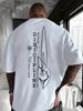 Men's Summer Fashion Trend Creative Design Featuring Patterns Comfortable Casual T-shirt Simple Pure Cotton Short Sleeves Top