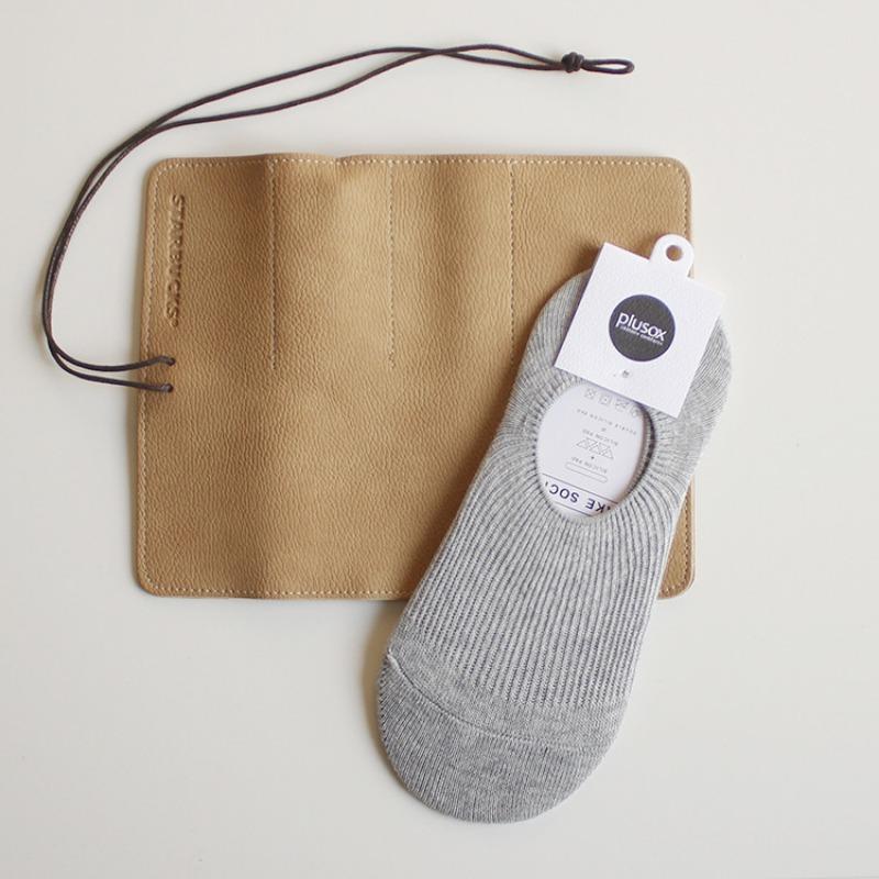 Cotton Socks, Women's Socks, Double-needle Shallow-mouthed Invisible Socks, Soft and Comfortable, with Silicone Anti-slip Heel