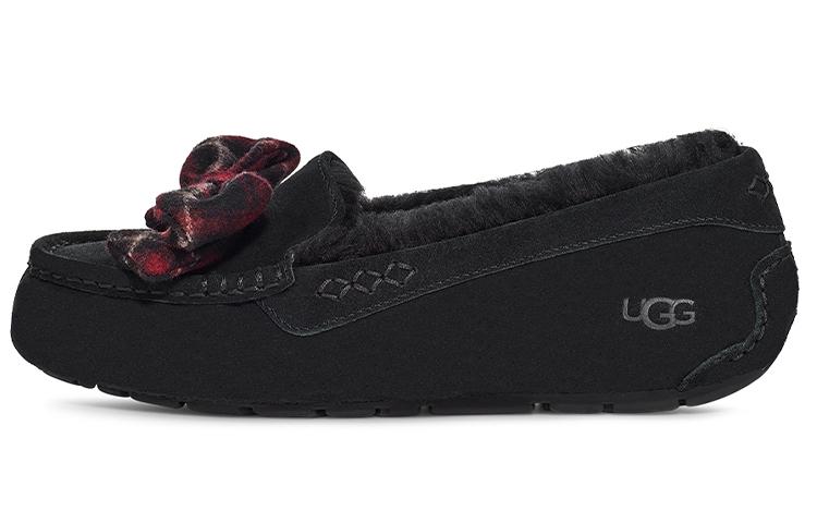 UGG Ansley Клетчатый Бант Черный Женские 1127850-BLK 36