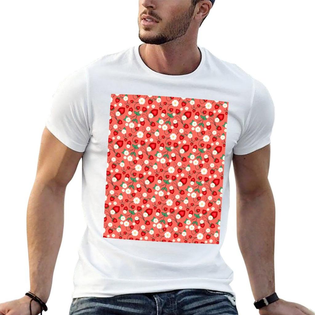 Odeimin Strawberry Ojibwe Floral in Realism TShirt Unisex t shirts for Unisex casual Unisex t shirt cotton high quality TShirt