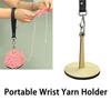 5Pcs Tragbare Handgelenk Garn Halter Für Stricken Häkeln Garn Holz Schüssel Organizer Handwerk Und Stickerei Zubehör Nähen Liefert