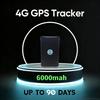 4G GPS Tracker 6000mAh Portable GPS Via Satellite Car Alarm Real-Time GPS Locator Magnetic Tracking Device 90 Days Standby Time