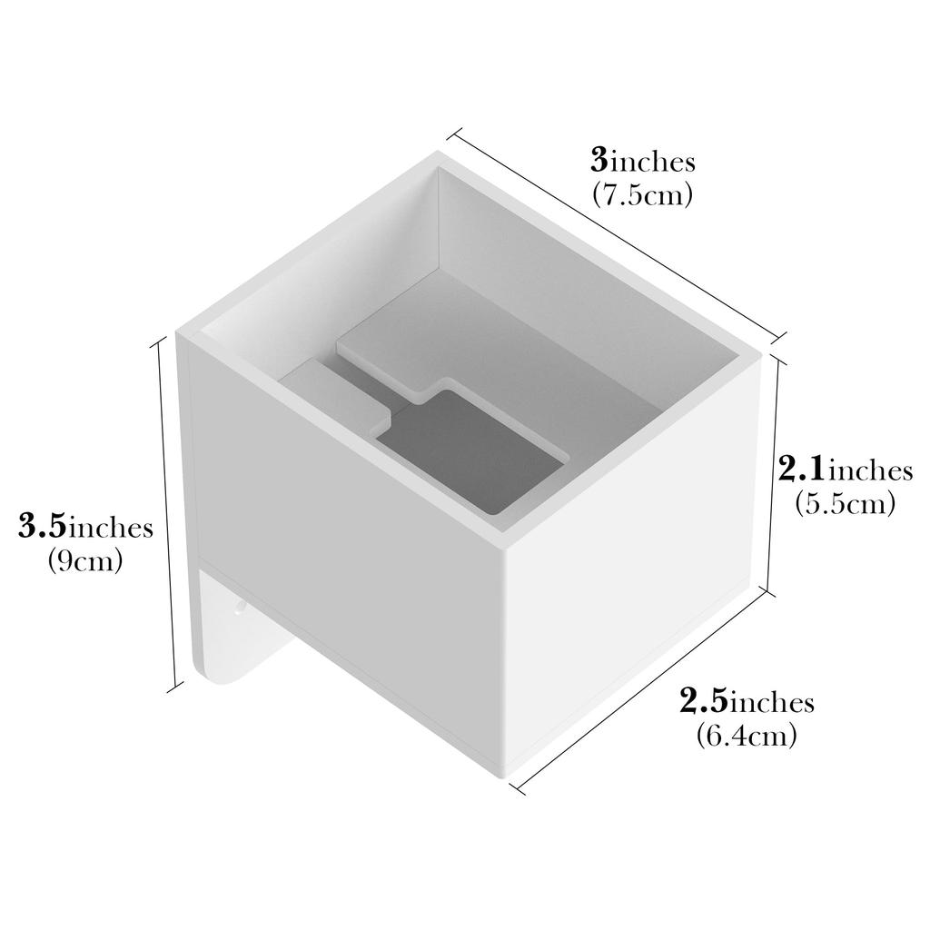 Linkidea Electric Toothbrush Charger Stand with Cable Electric Toothbrush Rack Compatible with iO Series Charger Wall-Mounted Holder, Dual-Tier
