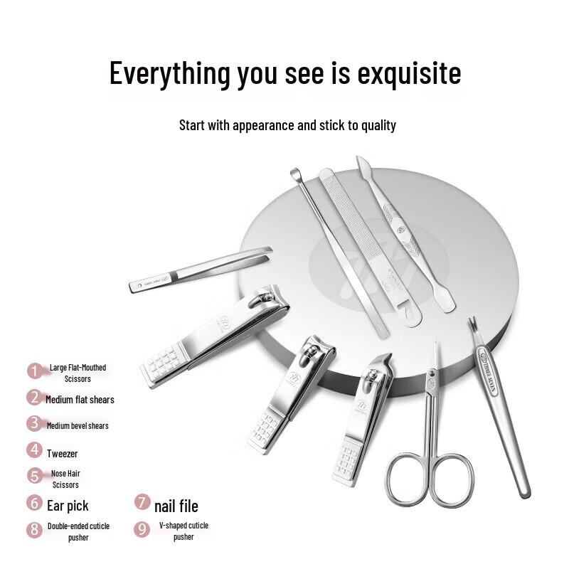 

777 Nail Clipper Set with Ingrown Toenail Clipper & Ear Pick