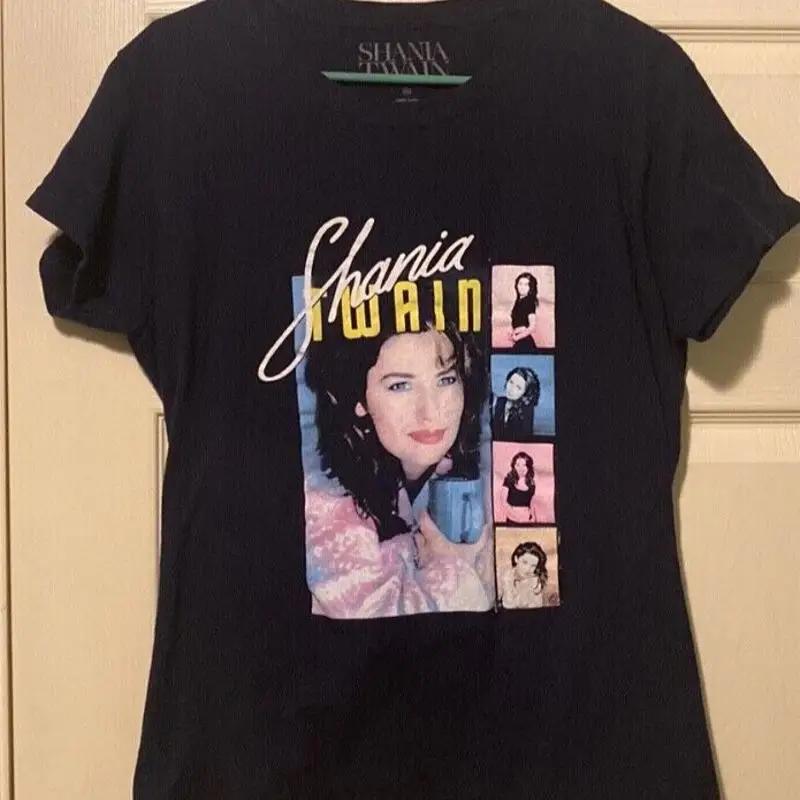 Vtg Shania Twain Black Cotton All Size S 5xl T Shirt Hm18