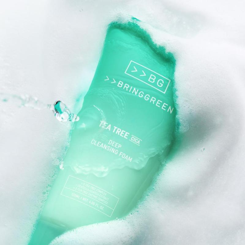 BRING GREEN Tea Tree Cica Deep Cleansing Foam 120ml