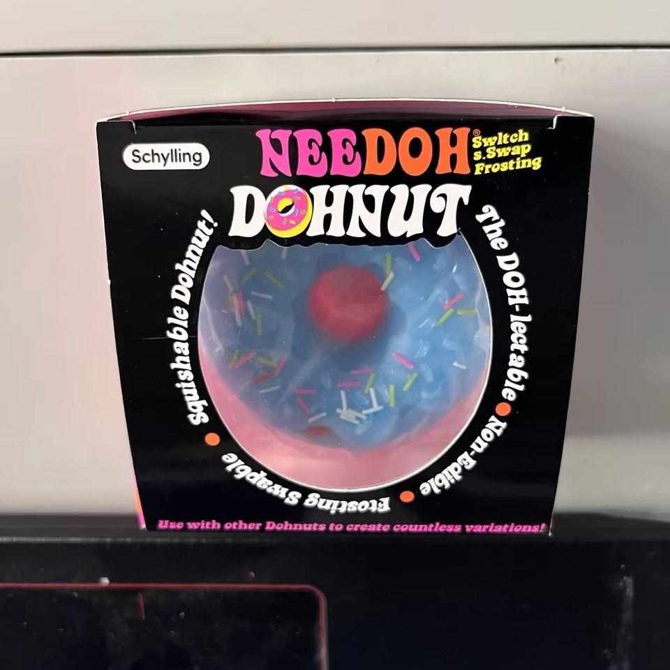 NeeDoh Dippin Dazzler Egg Donut prank stress relief toy soft glue vinyl squeeze toy Slow Rebound Pinch Ornament Relaxation